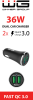 Autonabíječka 2x USB/Quick Charge (QC 6.0A)